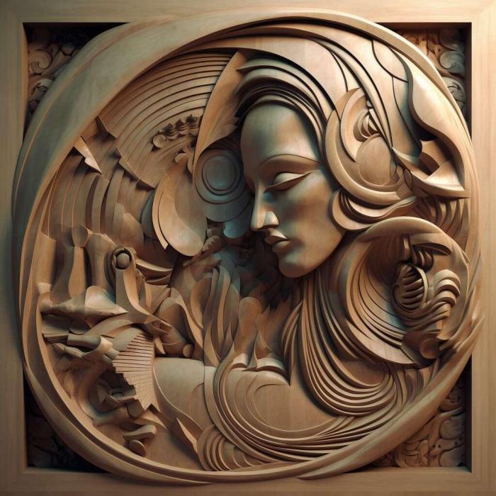 نموذج ثلاثي الأبعاد لآلة CNC 3D Art 